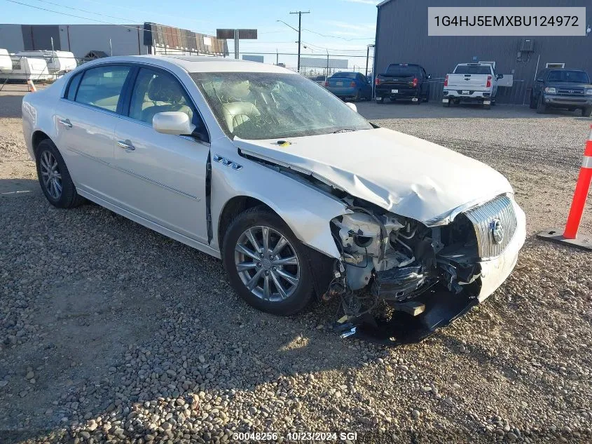 2011 Buick Lucerne Cxl VIN: 1G4HJ5EMXBU124972 Lot: 30048256