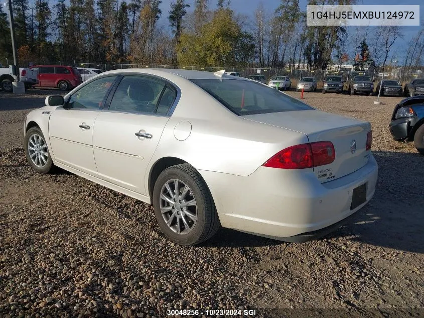 2011 Buick Lucerne Cxl VIN: 1G4HJ5EMXBU124972 Lot: 30048256