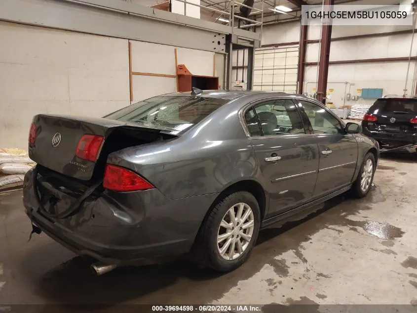 2011 Buick Lucerne Cxl VIN: 1G4HC5EM5BU105059 Lot: 39694598