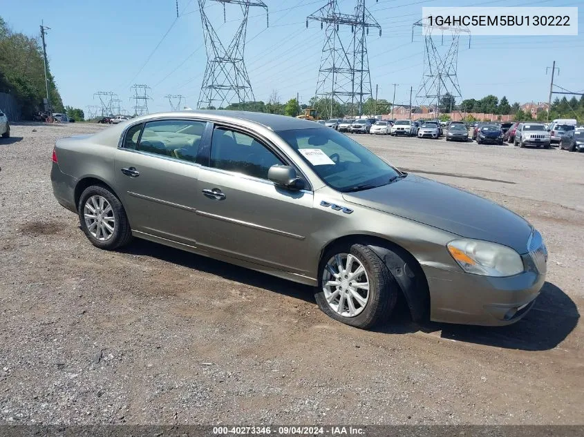 1G4HC5EM5BU130222 2011 Buick Lucerne Cxl