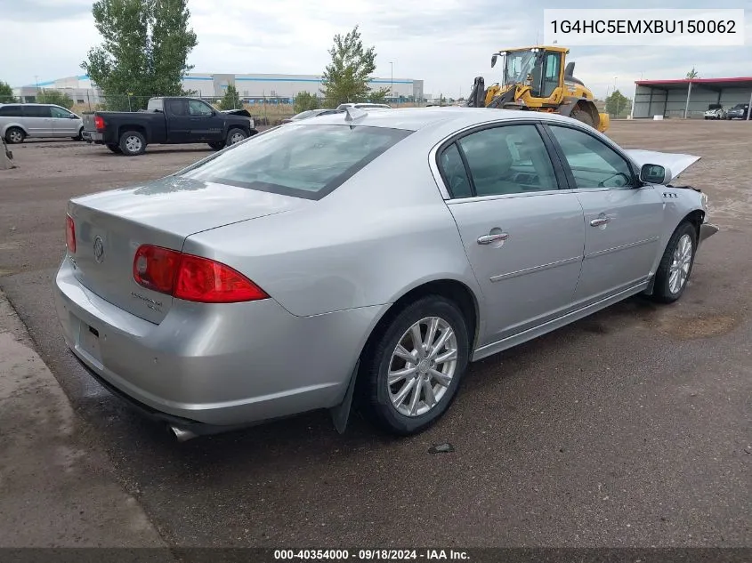 2011 Buick Lucerne Cxl VIN: 1G4HC5EMXBU150062 Lot: 40354000