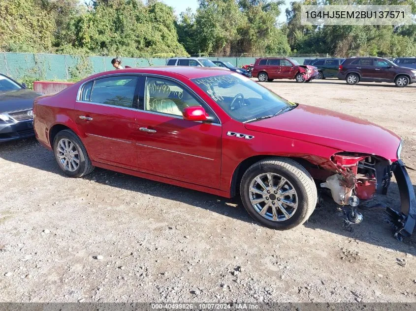 2011 Buick Lucerne Cxl Premium VIN: 1G4HJ5EM2BU137571 Lot: 40499826