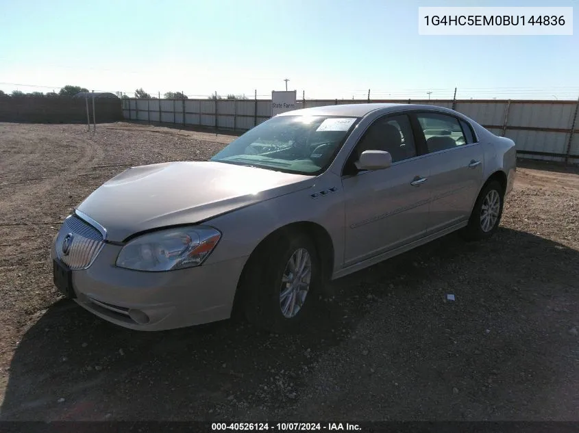 2011 Buick Lucerne Cxl VIN: 1G4HC5EM0BU144836 Lot: 40526124