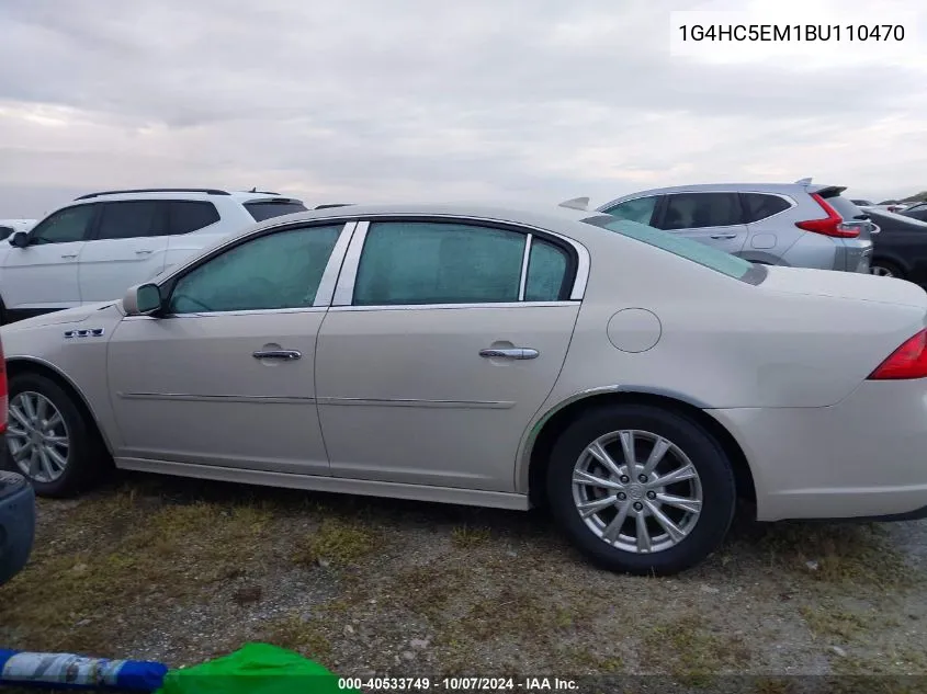 2011 Buick Lucerne Cxl VIN: 1G4HC5EM1BU110470 Lot: 40533749