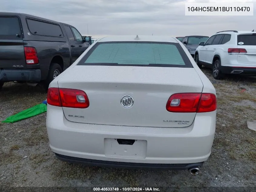 2011 Buick Lucerne Cxl VIN: 1G4HC5EM1BU110470 Lot: 40533749