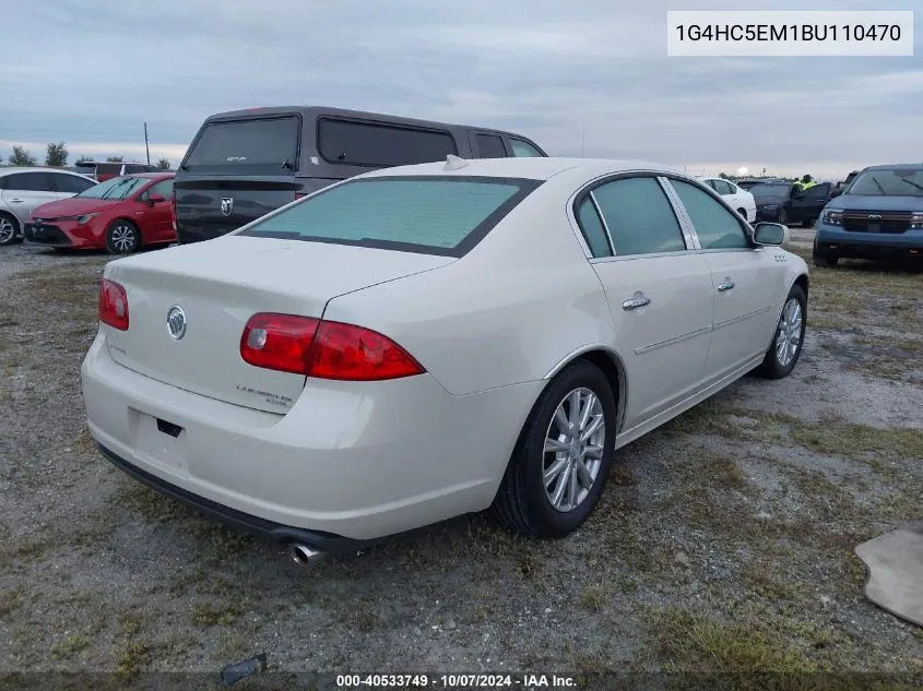 2011 Buick Lucerne Cxl VIN: 1G4HC5EM1BU110470 Lot: 40533749