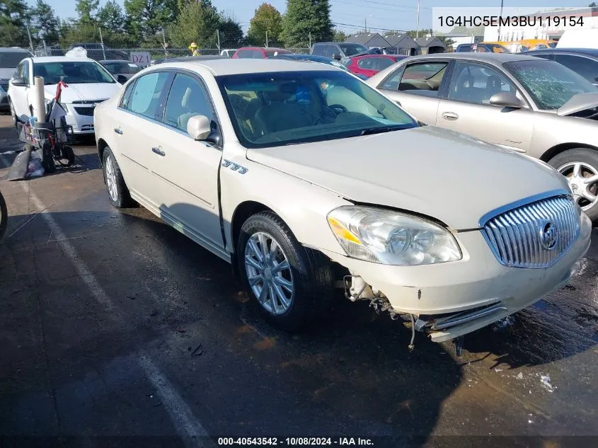 2011 Buick Lucerne Cxl VIN: 1G4HC5EM3BU119154 Lot: 40543542