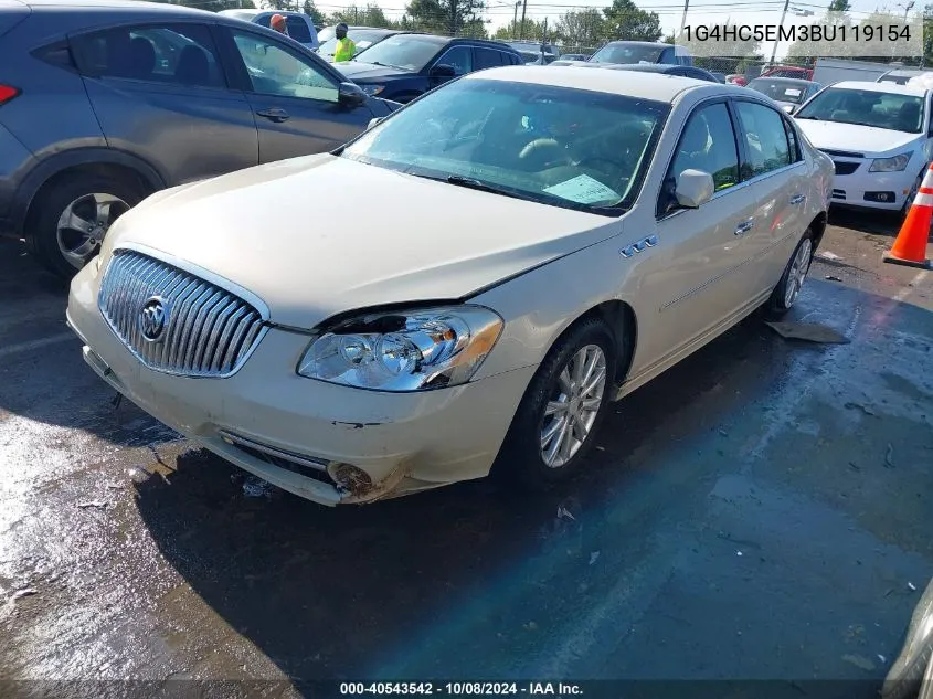 2011 Buick Lucerne Cxl VIN: 1G4HC5EM3BU119154 Lot: 40543542