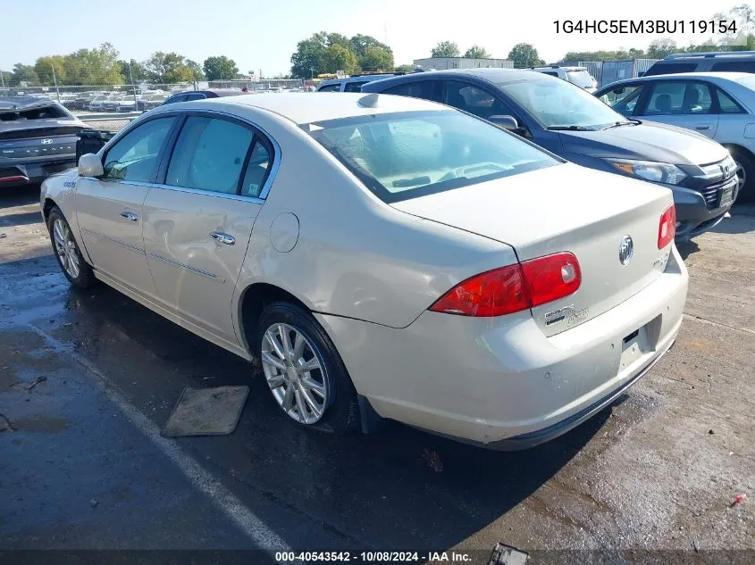 2011 Buick Lucerne Cxl VIN: 1G4HC5EM3BU119154 Lot: 40543542