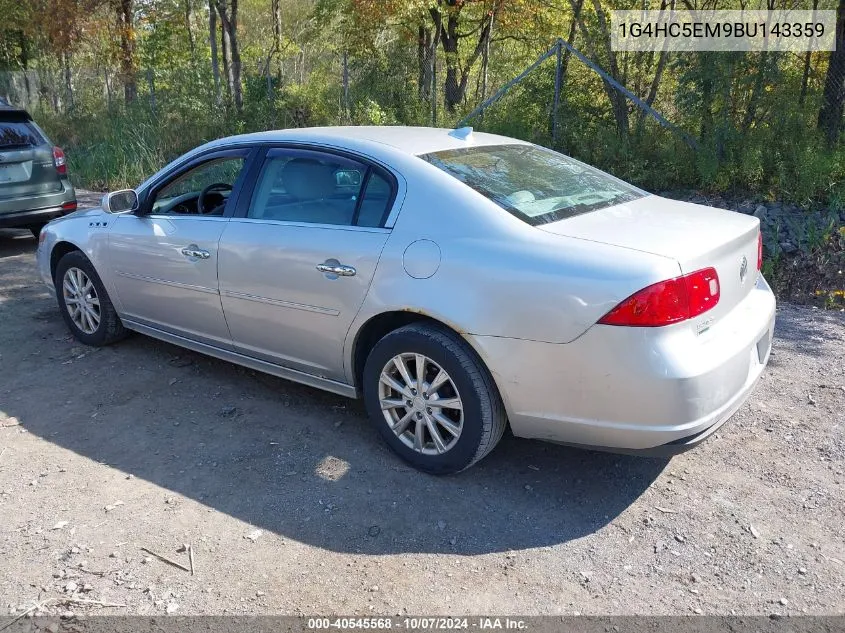 2011 Buick Lucerne Cxl VIN: 1G4HC5EM9BU143359 Lot: 40545568