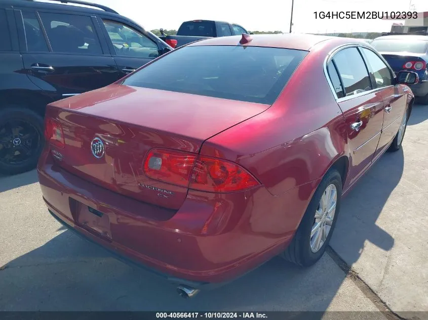 2011 Buick Lucerne Cxl VIN: 1G4HC5EM2BU102393 Lot: 40566417