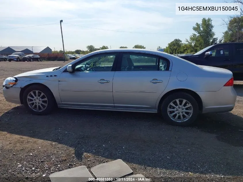 2011 Buick Lucerne Cxl VIN: 1G4HC5EMXBU150045 Lot: 40581053