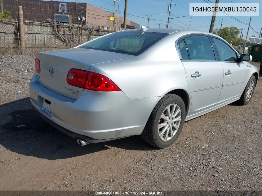 2011 Buick Lucerne Cxl VIN: 1G4HC5EMXBU150045 Lot: 40581053