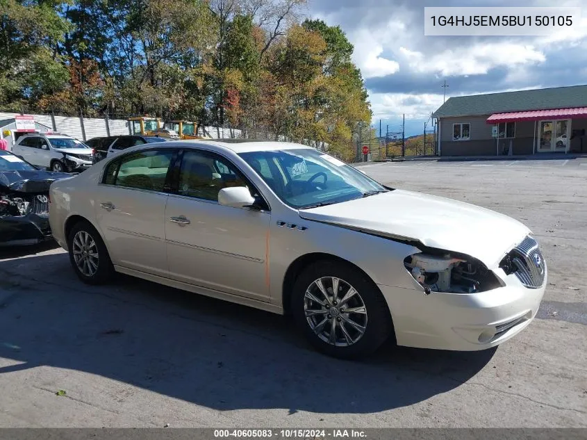 2011 Buick Lucerne Cxl Premium VIN: 1G4HJ5EM5BU150105 Lot: 40605083