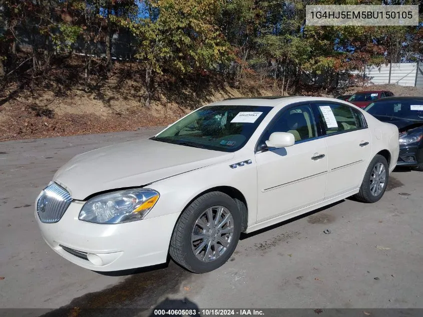 2011 Buick Lucerne Cxl Premium VIN: 1G4HJ5EM5BU150105 Lot: 40605083