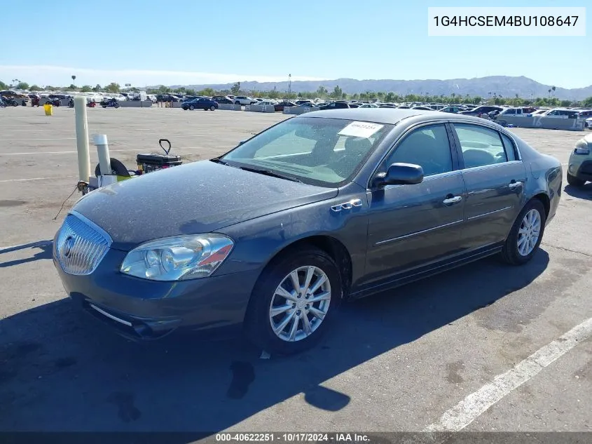 2011 Buick Lucerne VIN: 1G4HCSEM4BU108647 Lot: 40622251