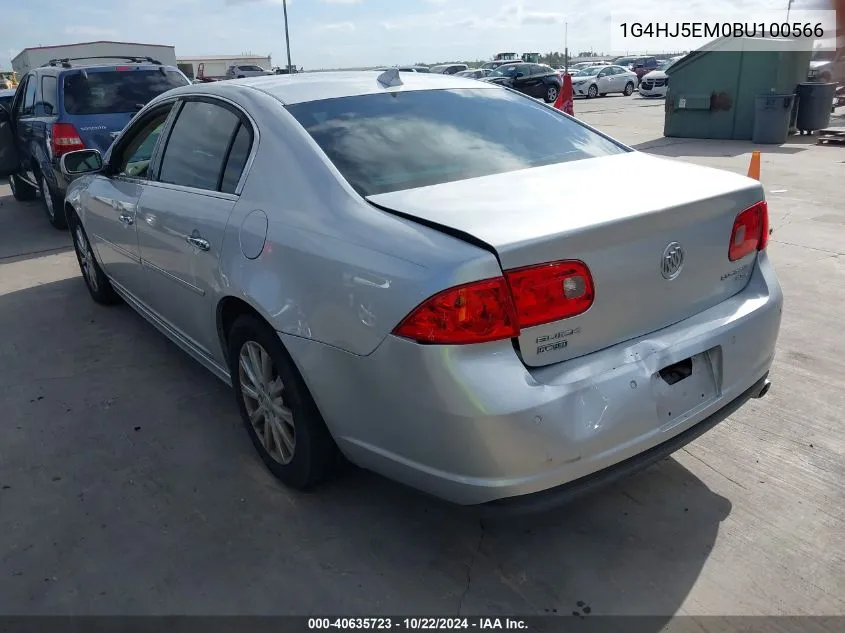 2011 Buick Lucerne Cxl Premium VIN: 1G4HJ5EM0BU100566 Lot: 40635723