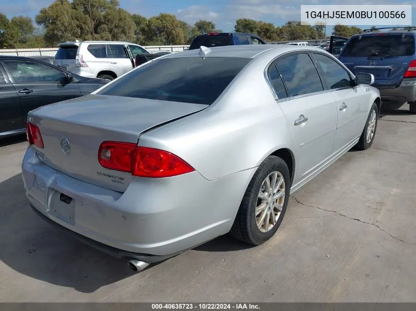 2011 Buick Lucerne Cxl Premium VIN: 1G4HJ5EM0BU100566 Lot: 40635723