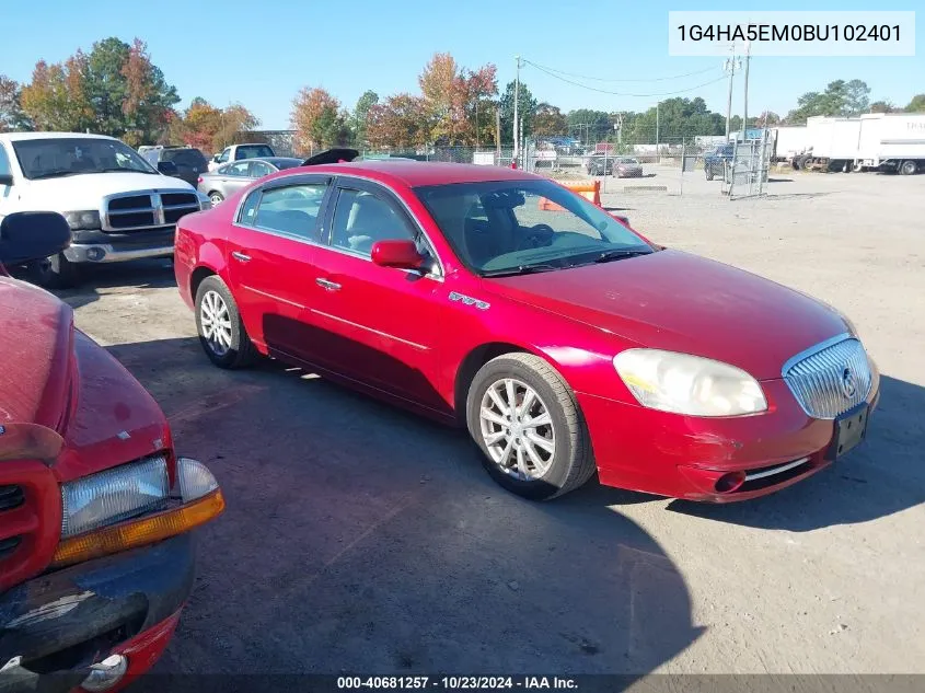 2011 Buick Lucerne Cx VIN: 1G4HA5EM0BU102401 Lot: 40681257