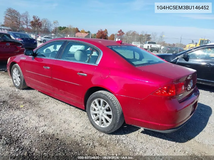 2011 Buick Lucerne Cxl VIN: 1G4HC5EM3BU146452 Lot: 40704630