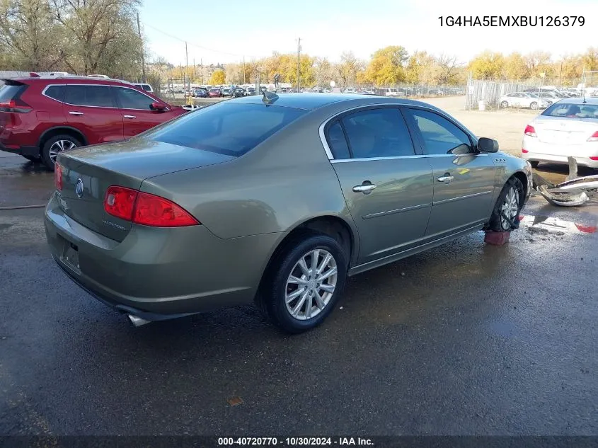 2011 Buick Lucerne Cx VIN: 1G4HA5EMXBU126379 Lot: 40720770