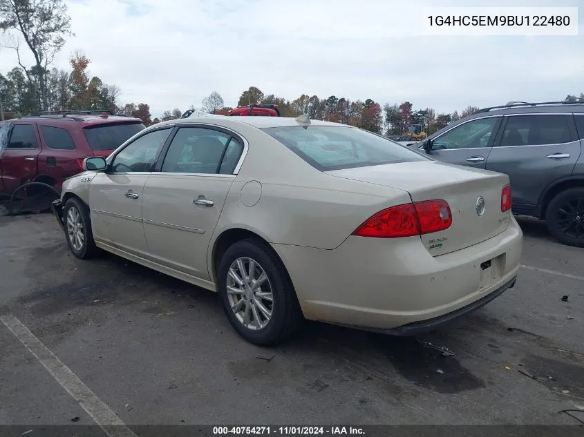 2011 Buick Lucerne Cxl VIN: 1G4HC5EM9BU122480 Lot: 40754271