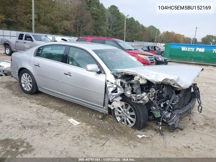 2011 Buick Lucerne Cxl VIN: 1G4HC5EM5BU152169 Lot: 40761161