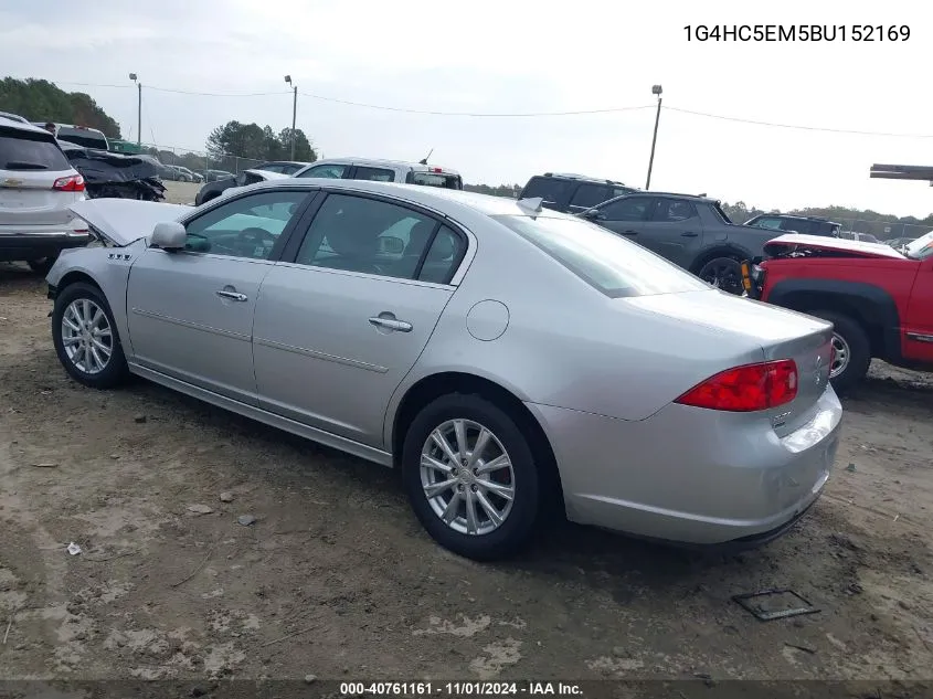 2011 Buick Lucerne Cxl VIN: 1G4HC5EM5BU152169 Lot: 40761161