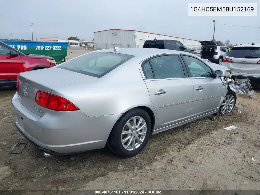 2011 Buick Lucerne Cxl VIN: 1G4HC5EM5BU152169 Lot: 40761161