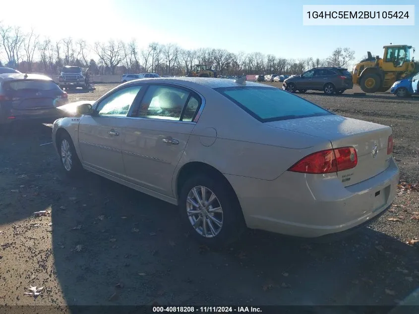 2011 Buick Lucerne Cxl VIN: 1G4HC5EM2BU105424 Lot: 40818208