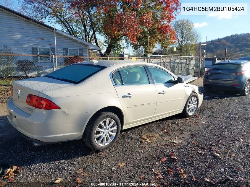 2011 Buick Lucerne Cxl VIN: 1G4HC5EM2BU105424 Lot: 40818208