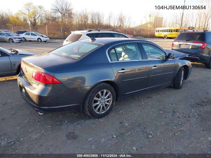 2011 Buick Lucerne Cxl Premium VIN: 1G4HJ5EM4BU130654 Lot: 40833805