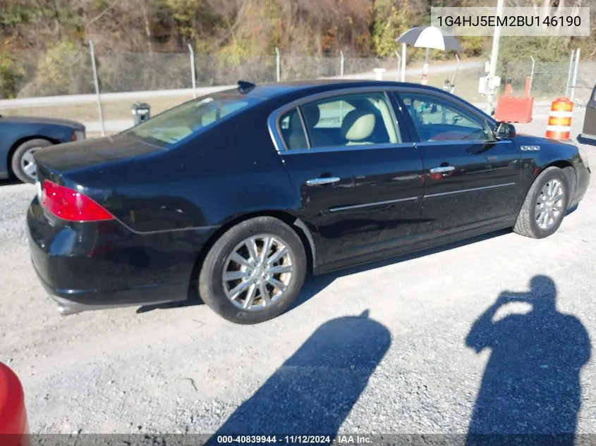 2011 Buick Lucerne Cxl Premium VIN: 1G4HJ5EM2BU146190 Lot: 40839944