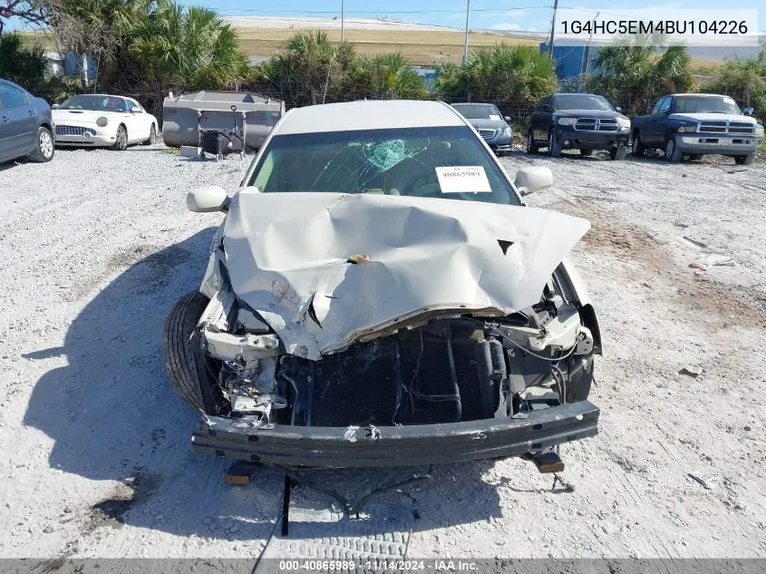 2011 Buick Lucerne Cxl VIN: 1G4HC5EM4BU104226 Lot: 40865989