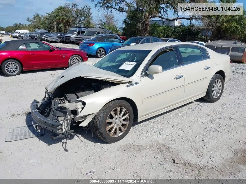 2011 Buick Lucerne Cxl VIN: 1G4HC5EM4BU104226 Lot: 40865989