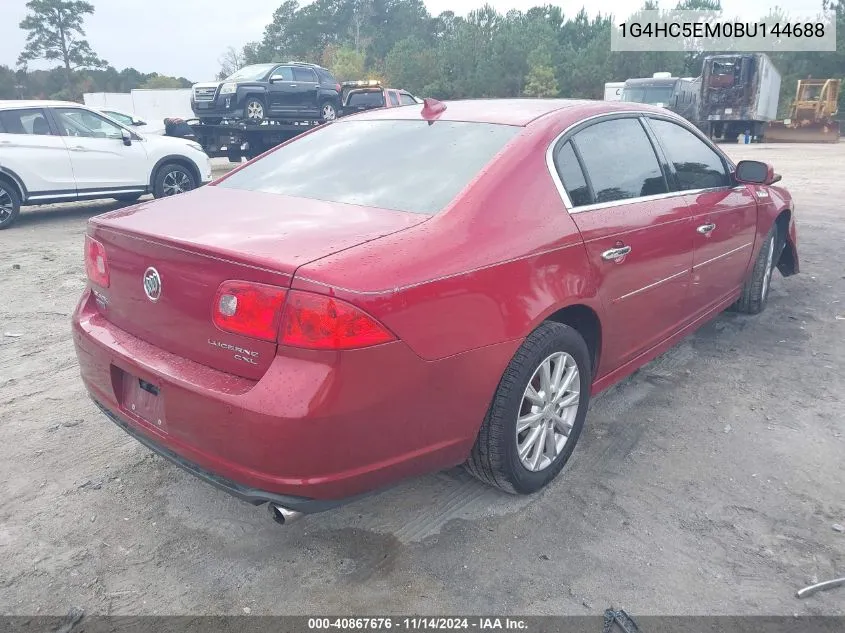 2011 Buick Lucerne Cxl VIN: 1G4HC5EM0BU144688 Lot: 40867676