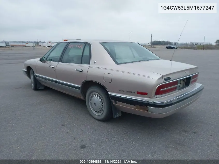 1991 Buick Park Avenue VIN: 1G4CW53L5M1677247 Lot: 40854888