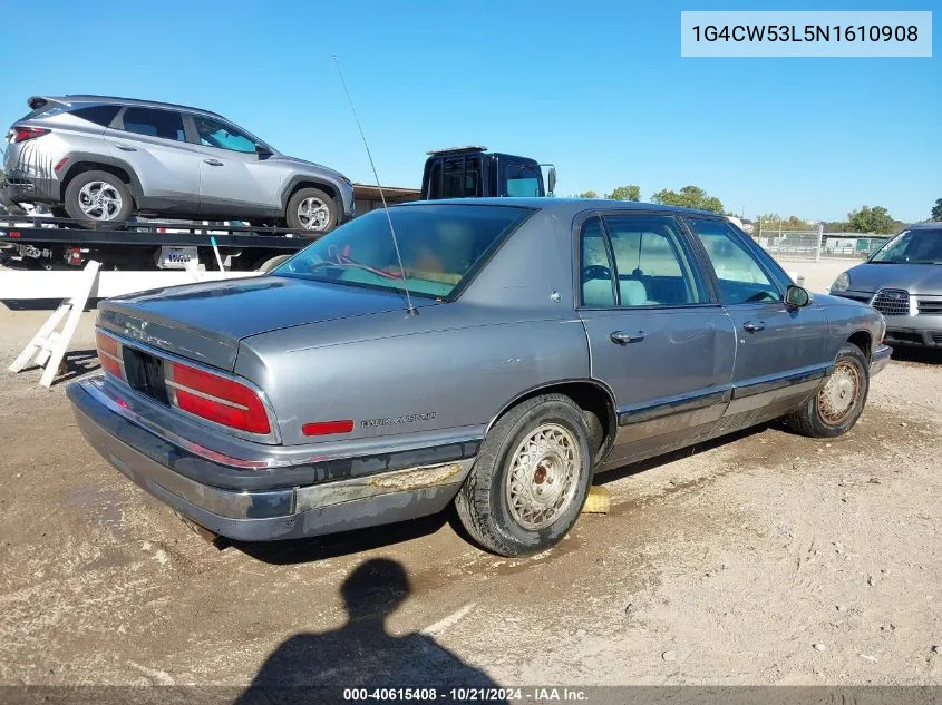 1992 Buick Park Avenue VIN: 1G4CW53L5N1610908 Lot: 40615408