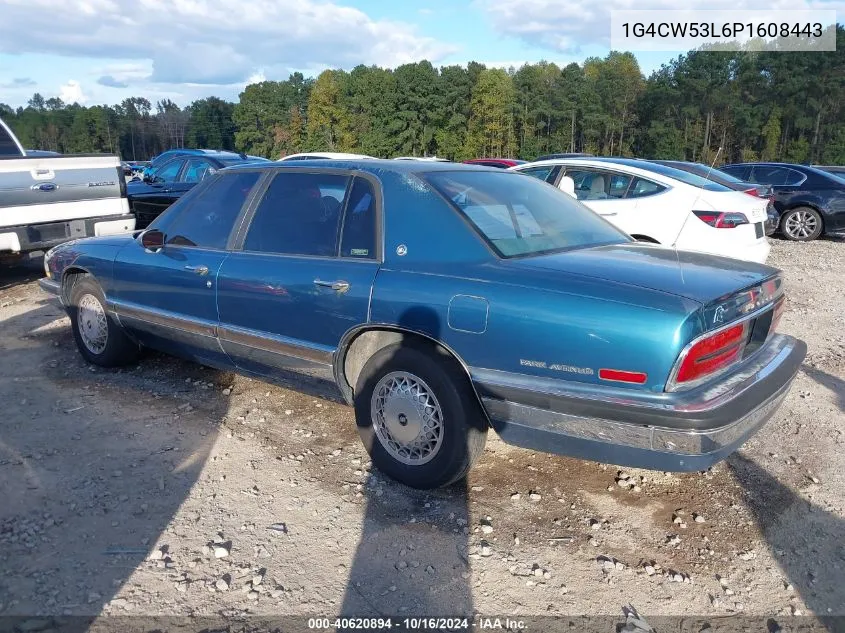 1993 Buick Park Avenue VIN: 1G4CW53L6P1608443 Lot: 40620894