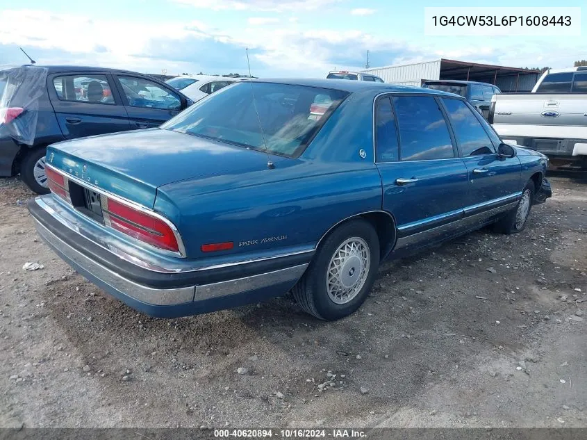 1993 Buick Park Avenue VIN: 1G4CW53L6P1608443 Lot: 40620894