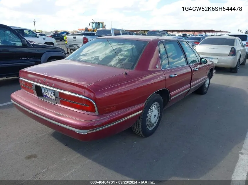 1G4CW52K6SH644478 1995 Buick Park Avenue