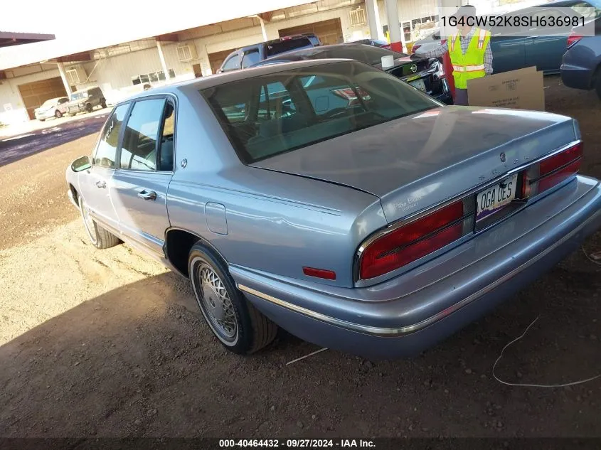 1995 Buick Park Avenue VIN: 1G4CW52K8SH636981 Lot: 40464432