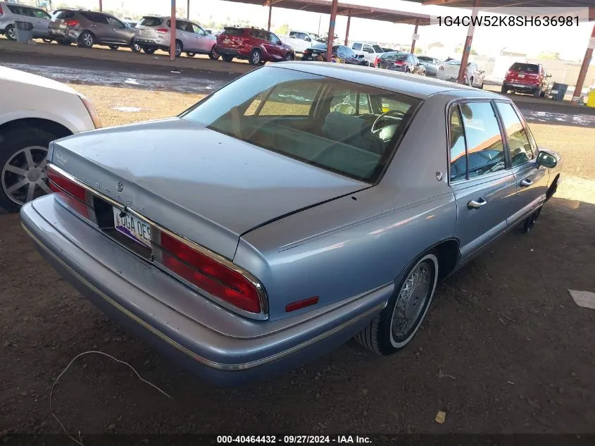 1G4CW52K8SH636981 1995 Buick Park Avenue