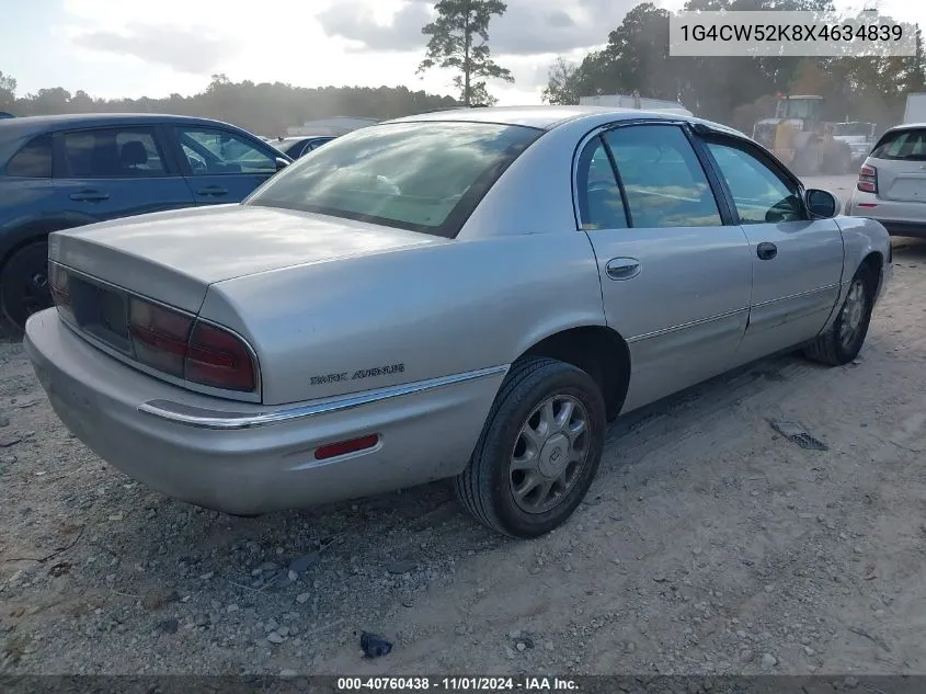 1999 Buick Park Avenue VIN: 1G4CW52K8X4634839 Lot: 40760438