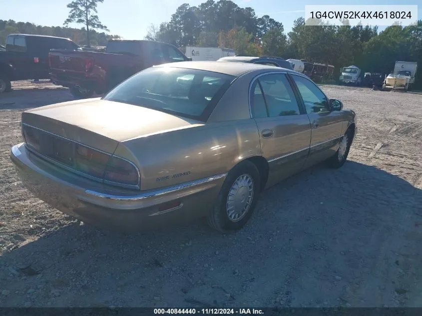 1999 Buick Park Avenue VIN: 1G4CW52K4X4618024 Lot: 40844440