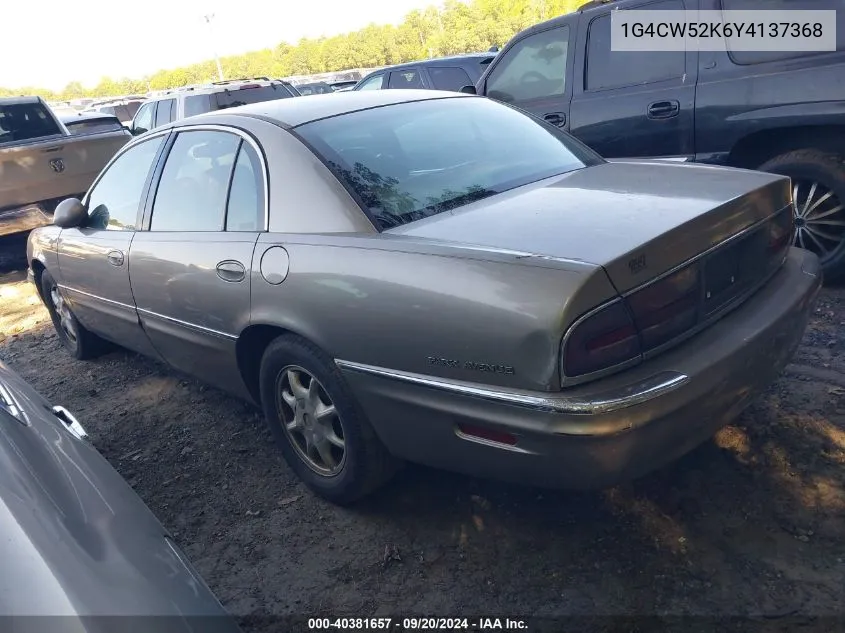 2000 Buick Park Avenue VIN: 1G4CW52K6Y4137368 Lot: 40381657