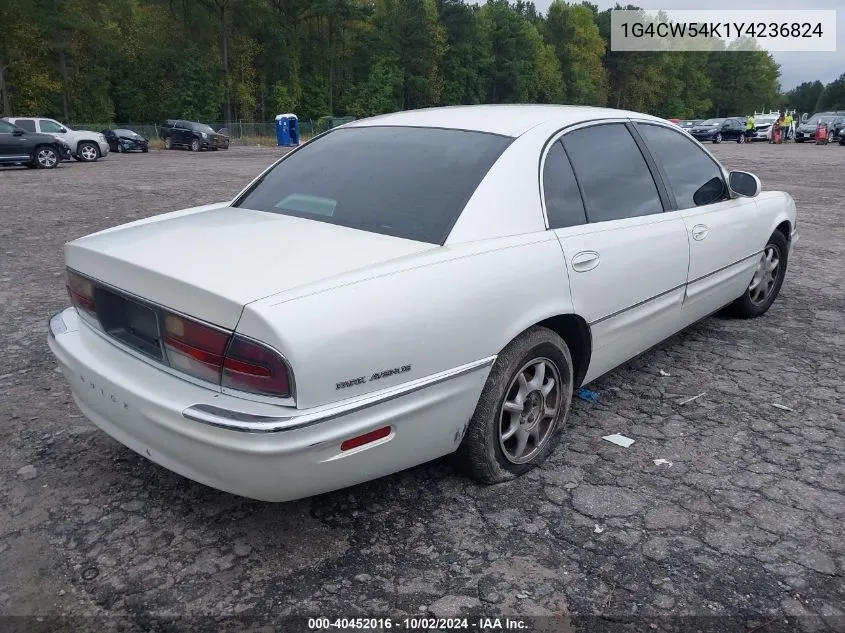 2000 Buick Park Avenue VIN: 1G4CW54K1Y4236824 Lot: 40452016