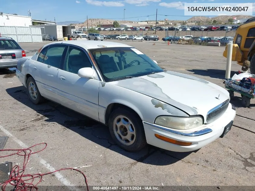 2000 Buick Park Avenue VIN: 1G4CW54K1Y4240047 Lot: 40541497