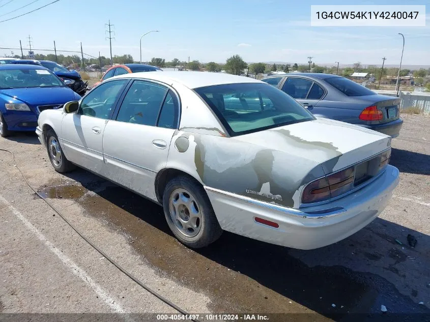 2000 Buick Park Avenue VIN: 1G4CW54K1Y4240047 Lot: 40541497