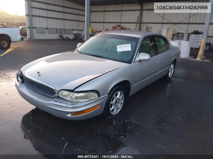 2000 Buick Park Avenue VIN: 1G4CW54K1Y4282959 Lot: 40733421